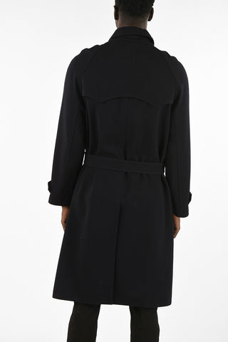 Wool Double Breasted Trench