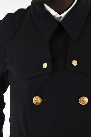 Wool Double Breasted Trench