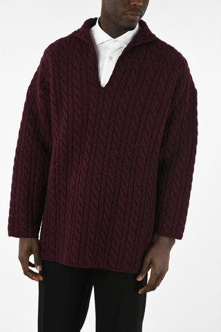 Oversize cable knit Sweatr
