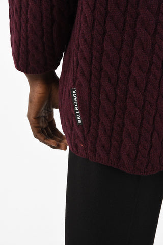 Oversize cable knit Sweatr