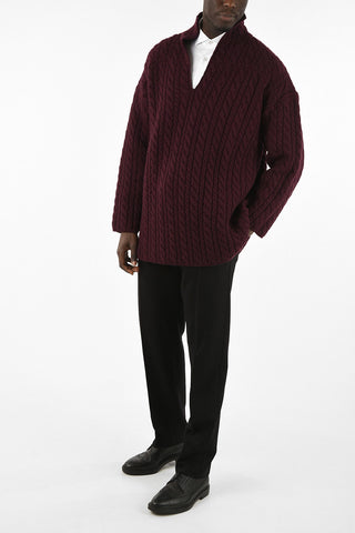 Oversize cable knit Sweatr