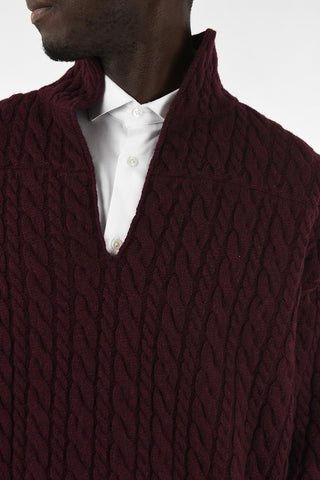 Oversize cable knit Sweatr