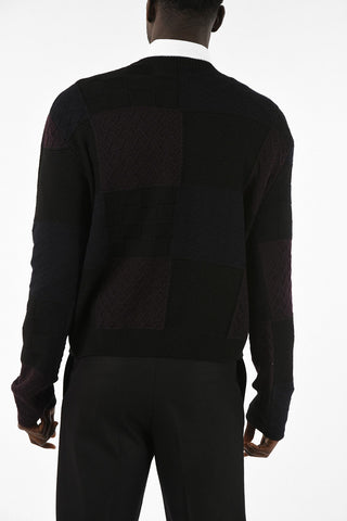 argyle crew-neck sweater