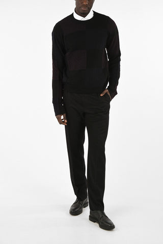 argyle crew-neck sweater