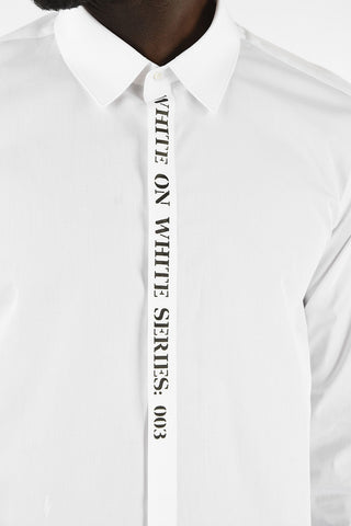 Camicia Loose Fit WHITE ON WHITE SERIES: 003