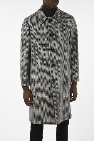 Wool Single-Breasted Coat 