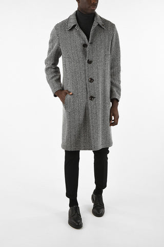 Wool Single-Breasted Coat 