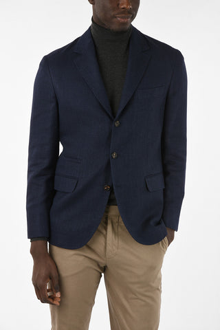 Wool Silk and Lino Two Button Blazer