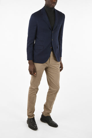 Wool Silk and Lino Two Button Blazer