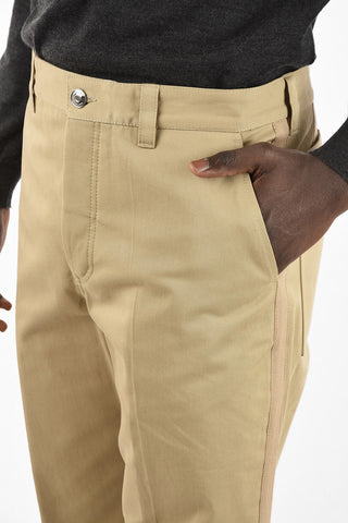 Cotton Straight Fit Pants with Jetted Pockets 