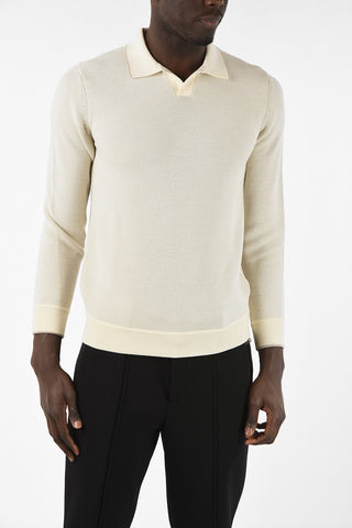 Silk and virgin wool sweater