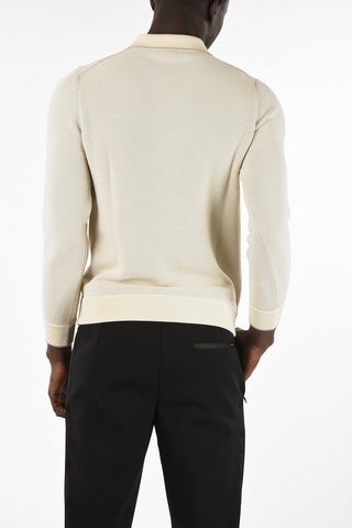 Silk and virgin wool sweater