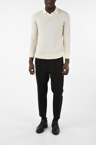 Silk and virgin wool sweater