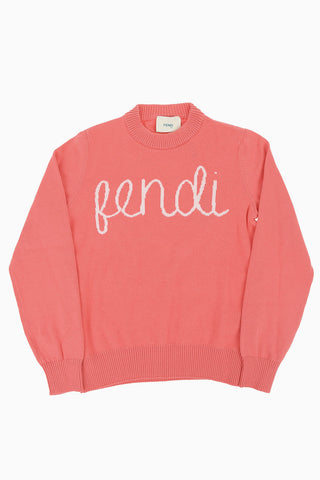 Logo Embroidered Crew-Neck Sweater