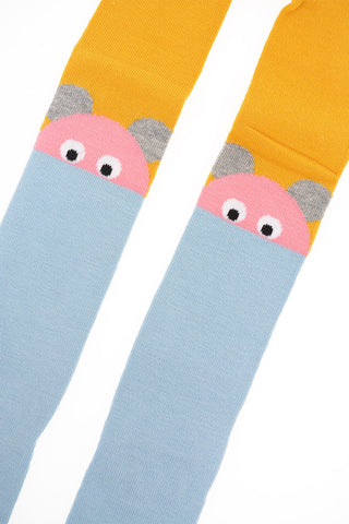 Mouse Embroidered Hose