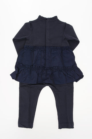 ruffled romper suit