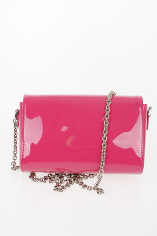 Leather Shoulder Bag with Jewel Detail