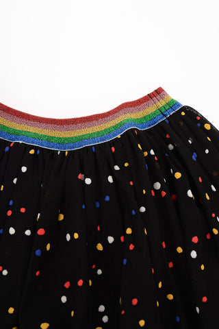 Tulle Skirt with Polka Dots