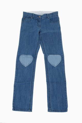 Stretch Denim Embroidered Jeans