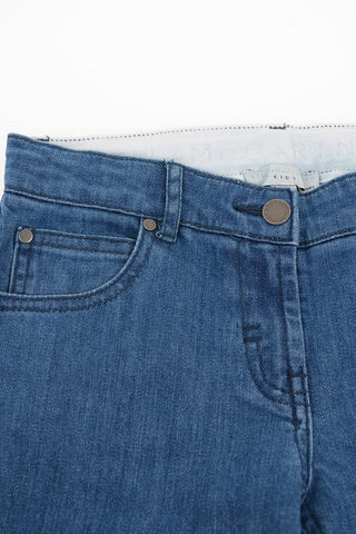 Stretch Denim Embroidered Jeans