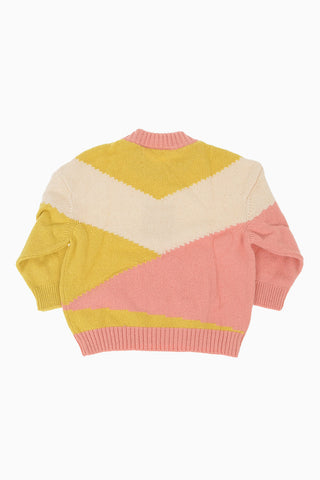 Wool and Cotton Sweater with Panda Embroidered