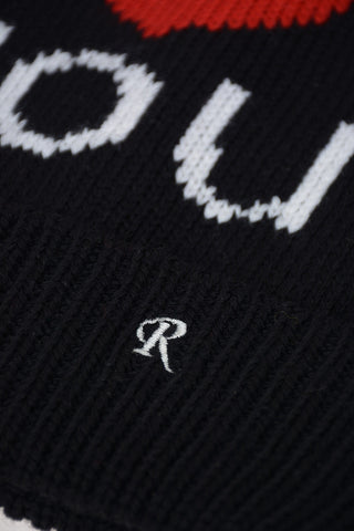 Wool embroidered Beanie