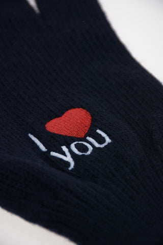 Wool I LOVE YOU Gloves