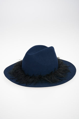 fringed fur felt Panama