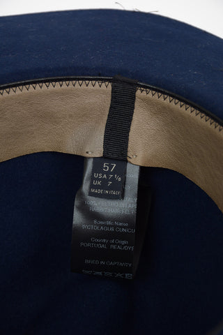 fringed fur felt Panama