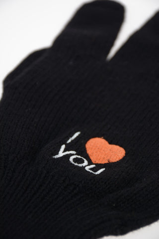 Wool I LOVE YOU Gloves