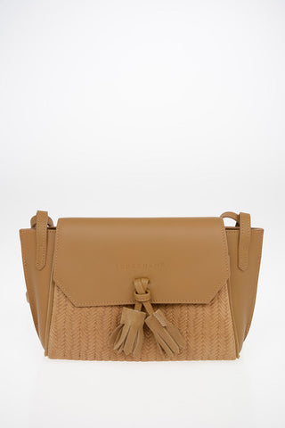 Leather Mini Bag With Braided Suede Detail
