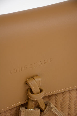 Leather Mini Bag With Braided Suede Detail