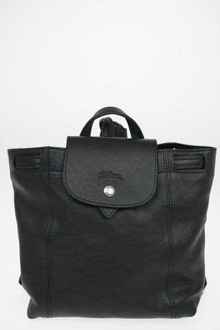 Leather Backpack With Drawstring