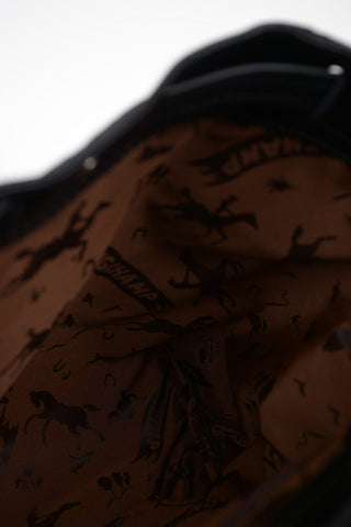 Leather Backpack With Drawstring