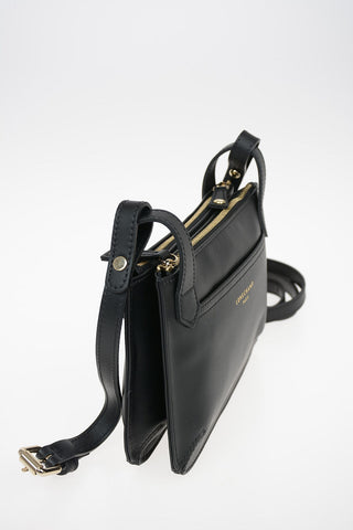 Leather Pouch Bag With Adjustable Shoulder Strap
