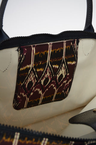 Printed Fabric LE PLIAGE Tote Bag with Removable Shoulder Strap