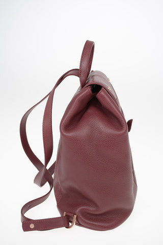 Leather Backpack With Drawstring