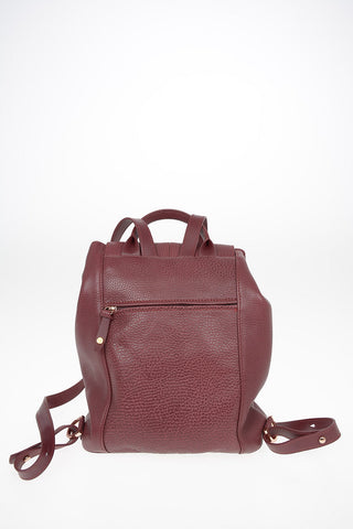 Leather Backpack With Drawstring