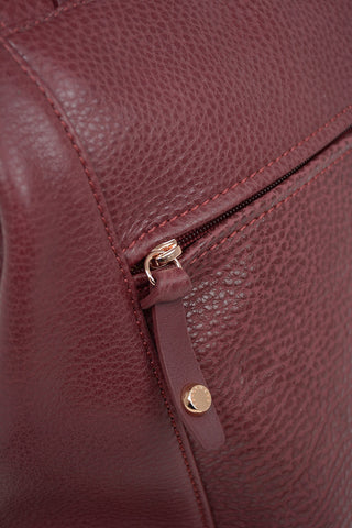 Leather Backpack With Drawstring