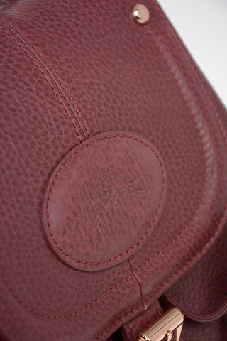 Leather Backpack With Drawstring