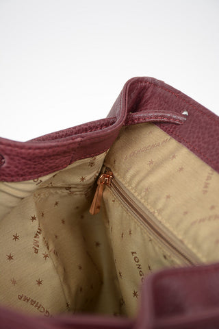 Leather Backpack With Drawstring