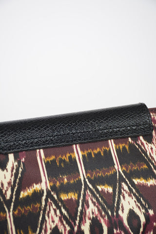 Printed Fabric LE PLIAGE Tote Bag with Leather Trimmings
