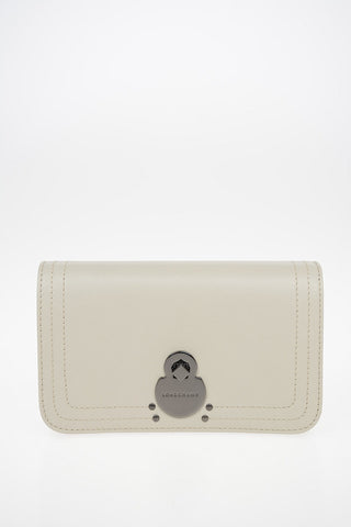 Leather Clutch With Removable Shoulder Chain