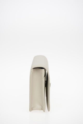 Leather Clutch With Removable Shoulder Chain