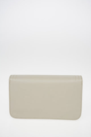 Leather Clutch With Removable Shoulder Chain