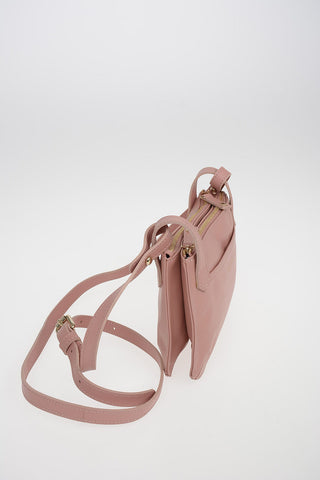 Leather Pouch Bag With Adjustable Shoulder Strap