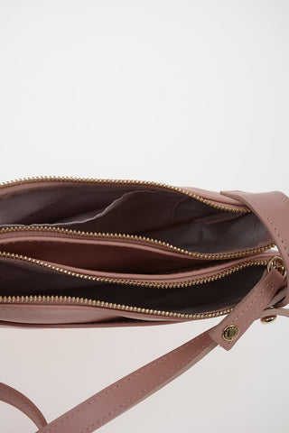 Leather Pouch Bag With Adjustable Shoulder Strap