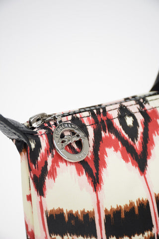Printed Fabric LE PLIAGE Tote Bag with Leather Trimmings