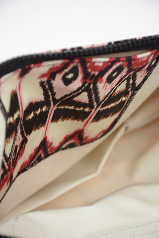 Printed Fabric LE PLIAGE Tote Bag with Leather Trimmings