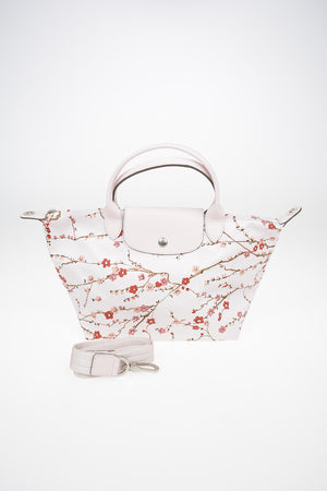 Floral Printed Fabric Tote Bag With Removable Shoulder Strap